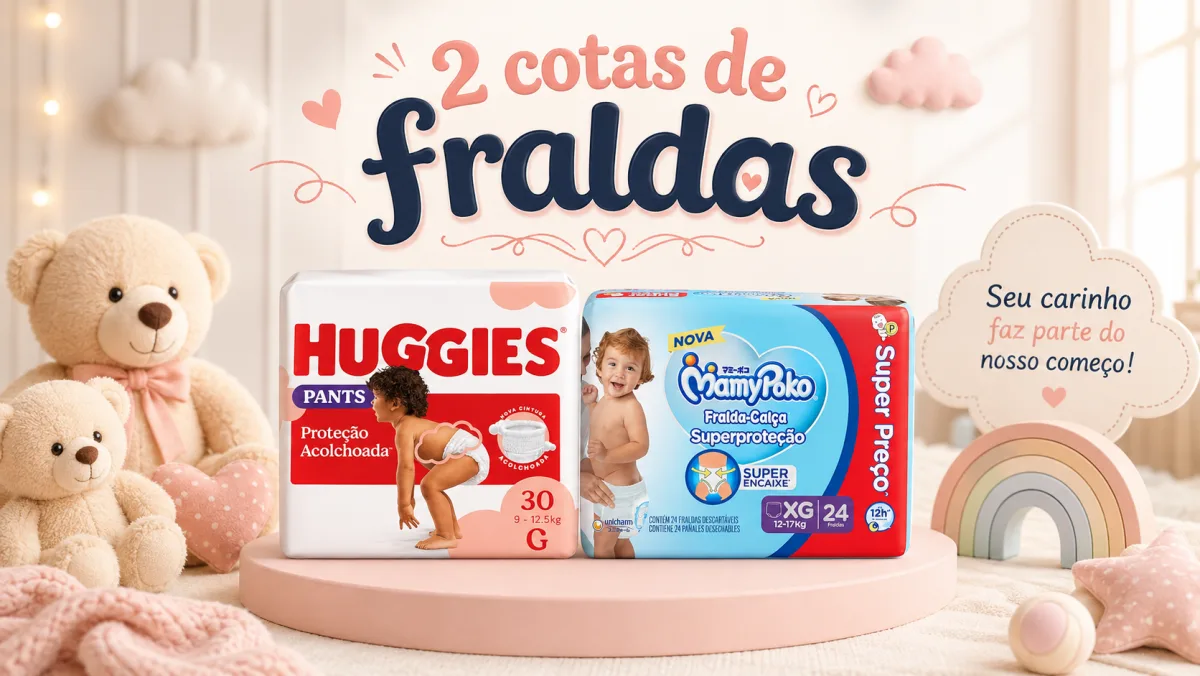 2 Cotas de fraldas