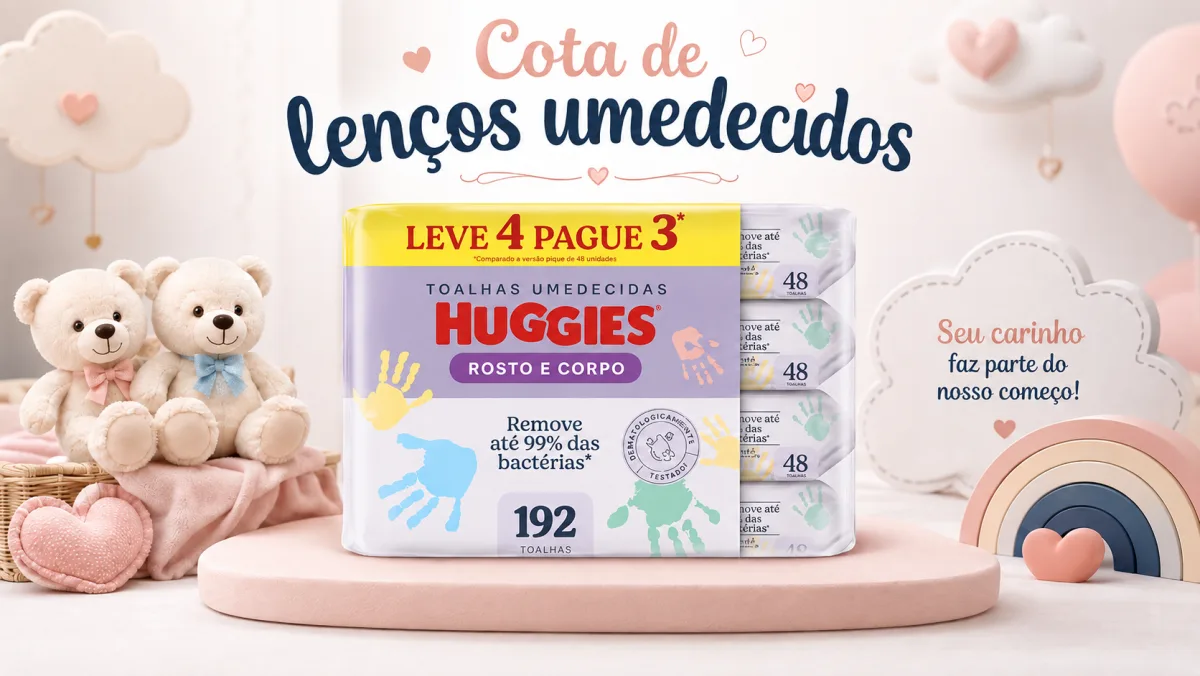 Cota de lenços umedecidos